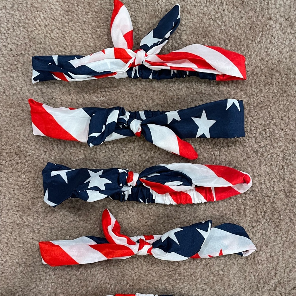 American Flag Headbands